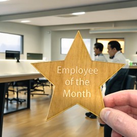 Sign - Employee Of The Month 5" Star