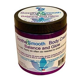 Soothe And Smooth, Extra Dry Skin, Crepey Skin, Eczema, Psoriasis and Damaged Skin Cream, Balance and Glow Scent, 8oz Jar