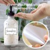 HVSWLY Waterproof Labels for Organizing, 48PCS Soap Dispenser Bottles Label