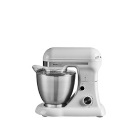 Geek Chef Electric Stand Mixer, 4.8QT 12 Speeds Tilt-head Food Mixer with Dough Hook, Whisk, Beater, Bowl, Rotary Knob for Home Kitchen Use, Gray
