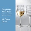 Mikasa Cheers White Wine Glasses Set of 4, 16-Ounce Elegant