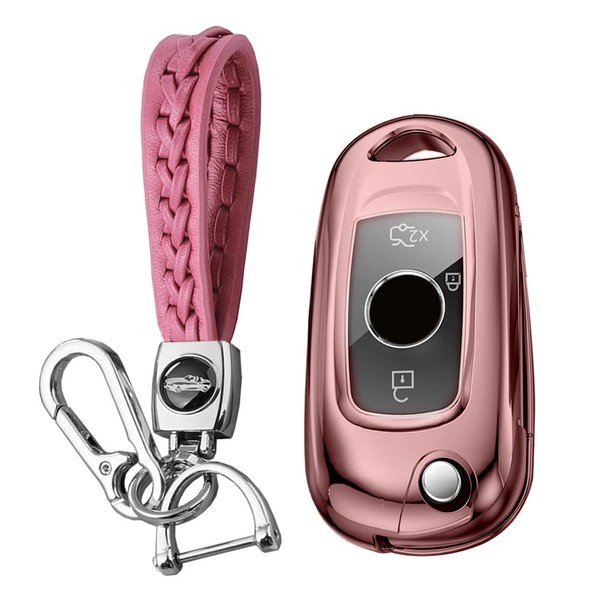 KUNIO Folding Car Key Fob Cover fit for Vauxhall Astra