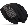 styleBREAKER 04024042 Elegant Fabric Beanie Hat in USA Flag Design