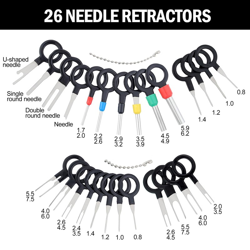 MplehDa Pin Tool Car Set, 26 Pieces Car Release Tool,