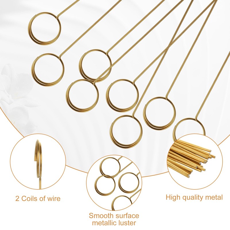 CertBuy 200PCS Metal Wire Floral Place Card Holder