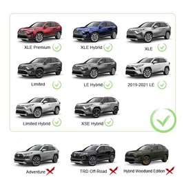 Autekcomma Roof Rack Cross Bars for Toyota RAV4 2019-2025 (Not Fit 2024 LE/Adventure/TRD Off-Road/Hybrid Woodland Edition). Anti-Theft Lock Mechanism Black Matte Aluminum Anti-Corrosion Crossbars