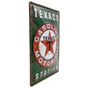 Retro petrol stations metal sign with embossing, suitable for Texaco