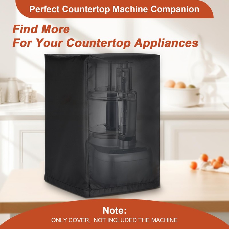 FlexiDapt Food Processor Cover, Universal Waterproof Shield for Countertop Appliances
