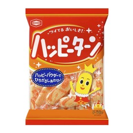 "Happy Turn" Happy Powder Covered Rice Crackers 3.8oz 2pcs Japanese Rice Cracker Ninjapo