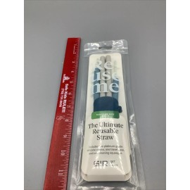 GIR Re-Use Me Reusable Straw Set Silicone Straws Traveler Case GIR