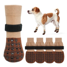 SCENEREAL Dog Socks to Prevent Licking Paws for Hardwood Floors Anti Slip, Dog Grippy Socks Shoes for Senior Small to Large Dogs, Dog Boots & Paw Protectors for Hot/Cold Scratching Pavement