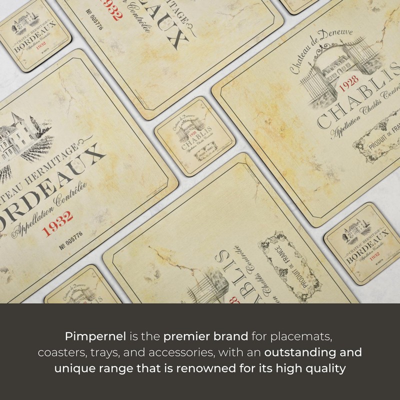 Pimpernel Vin de France Placemats - Set of 4 (15.7”