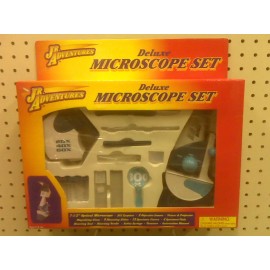 JR. ADVENTURES NEW - JR. ADVENTURES - MICROSCOPE SET -35 PIECE SET - 100X 300X 600X MAGNA SCOPE