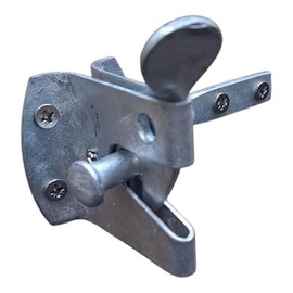 Galvanised Auto Gate Latch for Garden Gates – Self-Locking Catch with Fixing Screws – Padlock Compatible – Pack of 1