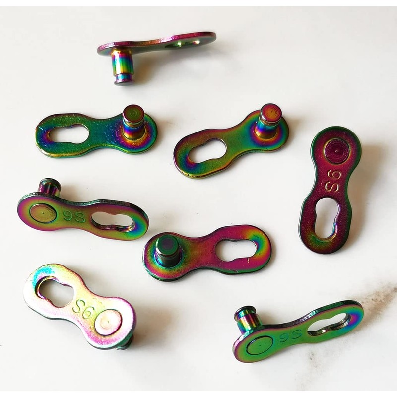 Hyamass 4 Pairs Bicycle Missing Link 9 Speed Chain Reusable