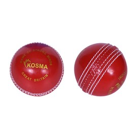 Kosma Cricket Incrediball Practice Balls (2 Pack) | Real Bounce allows players to develop their playing skills without risk of injury - Red color
