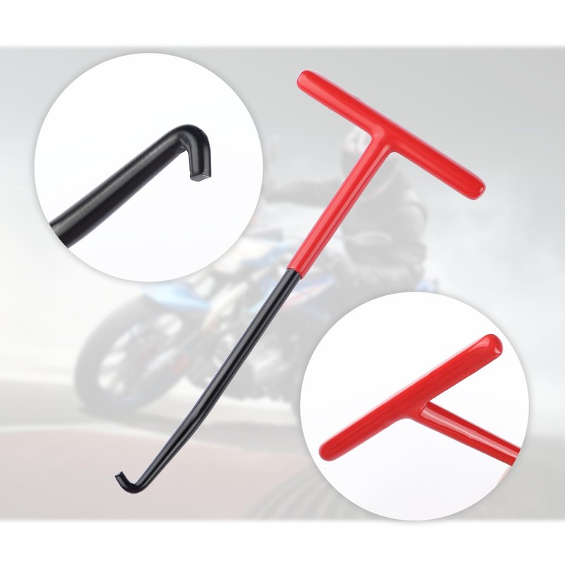 Motorcycle Exhaust Spring Puller Tool,T Handle Exhaust Hanger Removal Tool