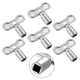 Enhon 6 Pack 5/16 in Sillcock Water Key Compatible with Danco 80132, Water Spigot Key, Square Stem Outdoor Faucet Handle Fits 8x8mm Square Broach Water Shut Off Key Valves Outdoor Hose Faucet Valve