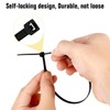 Cable Zip Ties, Hannord Nylon Zip Ties UV Resistant Self