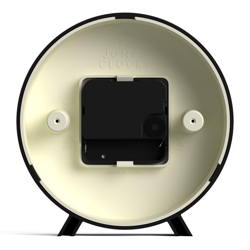 Jones Clocks® 'Venus' desk clock - modern round design in