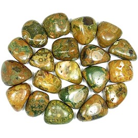 Pachamama Essentials Rhyolite Tumbled - Rainforest Jasper - Healing Stone - Crystal Healing 20-25mm (1)