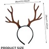 Reindeer Antlers Headband Red Elk Deer Horn Headband Reindeer Cosplay