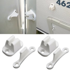 2 Sets Caravan Door Retainer Catch Nylon Door Stop Retaining Catch Latch for RV Caravan Camper Motorhome Boat Door Retainer Holder Door Stopper