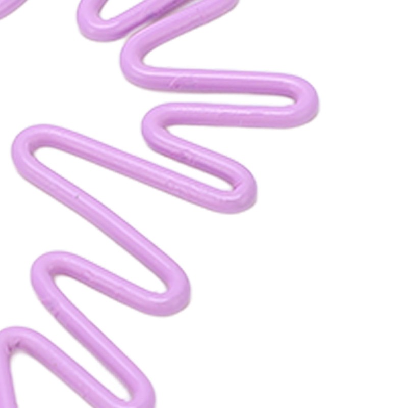100pcs Paper Clips Portable Mini Electroplating Purple Cute Radish Shape