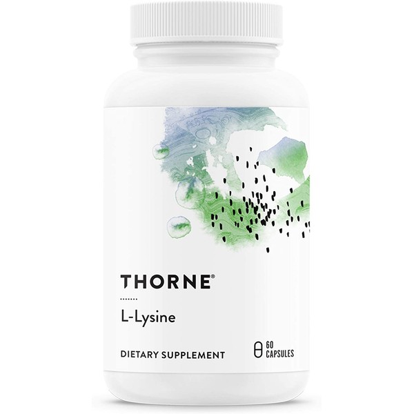 Thorne Research - L-Lysine - Essential Amino Acid for Skin Health, Energy Production, and Immune Function - 60 Capsules