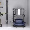 Kitchen Storage Shelf Carbon Steel Multilayer Black Pot and Pan