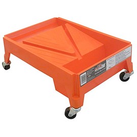 Roll A Tray RTP-411 Rolling Paint Tray with Casters — 2.5 L Heavy-Duty Wheel-Mounted Paint Tray Cart, Tilting Base for Easy Pouring, for Home & Professional Use