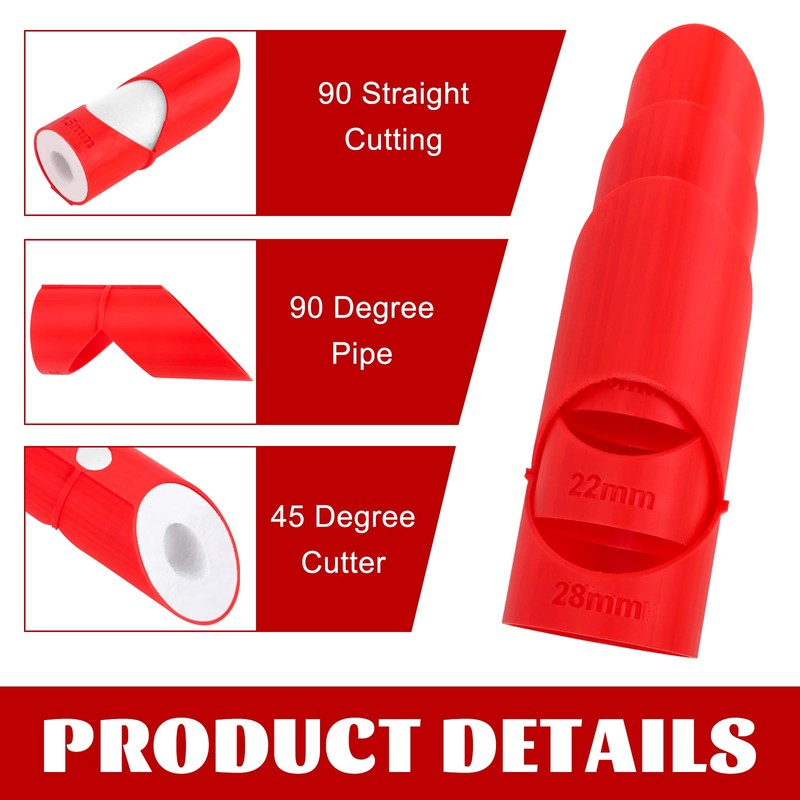 LYPPUL Pipe Lagging Insulation Foam Cutter Tool for 15mm, 22mm,