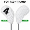 Golf Iron Club Head Covers Magnetic 10pcs 4-9,P,A,S,X Right Hand