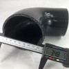 Unbranded Black 3.5" I.D. to 3" I.D. 90 Degree Silicone