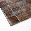 Parrotile Glass Backsplash Tile for Kitchen Bathroom Wall Antique Bronze