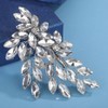 Octwine Bride Wedding Rhinestone Hair Piece Silver Gold Hair Clip