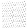 Gatuida 300pcs Double Barbed Carbon Steel Fishing Hooks Beak Shape