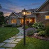 c cattleya Modern Outdoor Post Light with Pier Mount Base,