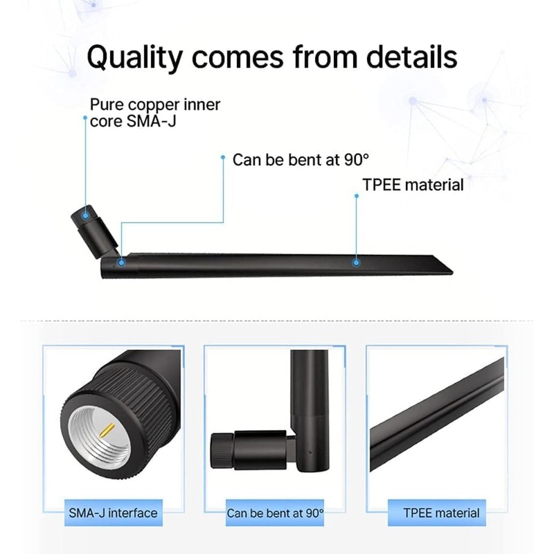 4dBm 433MHz Antenna, SMA Male Connector, Compatible with Meshtastic, LoRa,