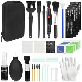 20-in-1 Professional Camera Cleaning Kit Lens Cleaning Kits for DSLR Camera Lenses Filter Mobile Phones with Lens Cleaning Pen, Lens Brush, Rocket Blower, Cleaning Cloth