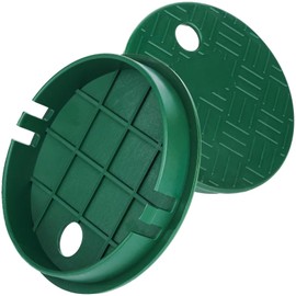 HNYYZL ID 5.5" OD 6" Outdoor Sprinkler Valve Cover 2Pcs Heavy-Duty Irrigation Control Valve Box Lid for Greenhouse & Outdoor Use