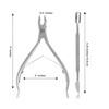 Mamjy Mamjy Cuticle Cutter with Cuticle Pusher, Professional Cuticle Remover