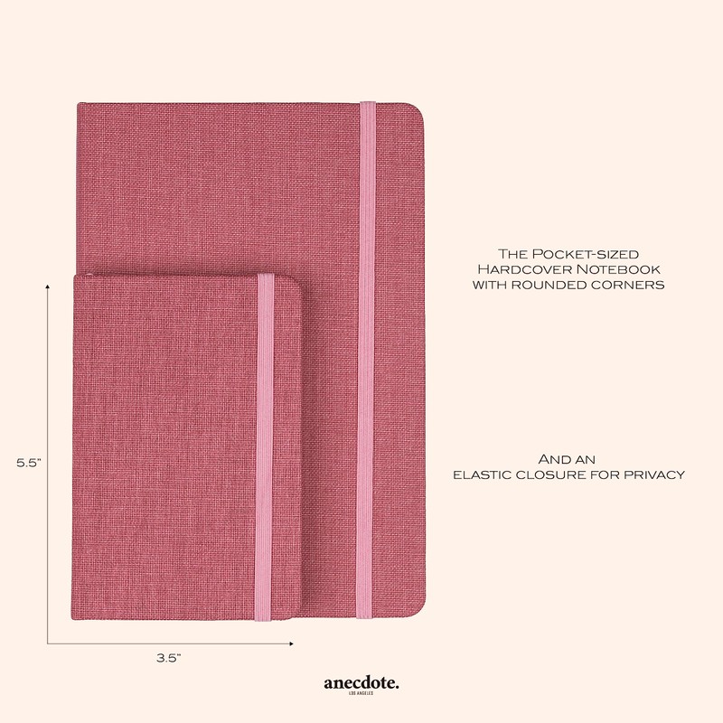 ANECDOTE. Small Notebook (Blossom)- Premium Quality Pocket Journal for Writing