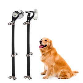 SleekAura Dog Bells Toilet Training - Puppy Dog Doorbell for House Potty Training - Adjustable Strap for Any Doorknob - Durable, Loud Bells for Effective Pet Communication - Potty Training Aid