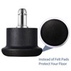 uvce Bell Glides Replacement Chair Feet Wheel Stopper Office Chair