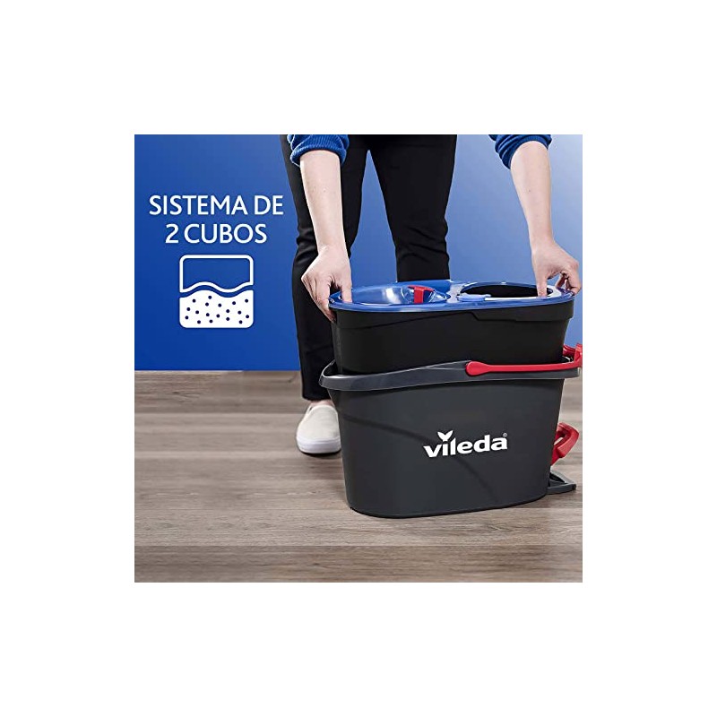 Vileda Sistema de Limpieza Rinse Clean - Cubo con Pedal