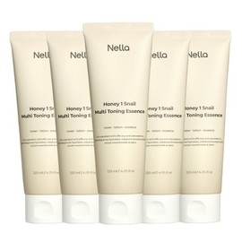 Nella 허니원스네일 멀티토닝 올인원 에센스 120ml x 5개 Honey Once Snail Multitoning All-in-One Essence 120ml x 5 Pieces