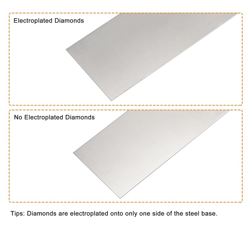 sourcing map Diamond Whetstone Sharpening Stone, 170mm x 75mm 2000