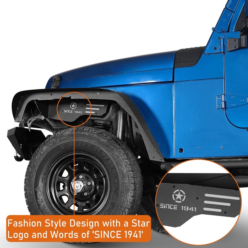 u-Box Wrangler TJ Front Inner Fender Liners Compatible with Jeep