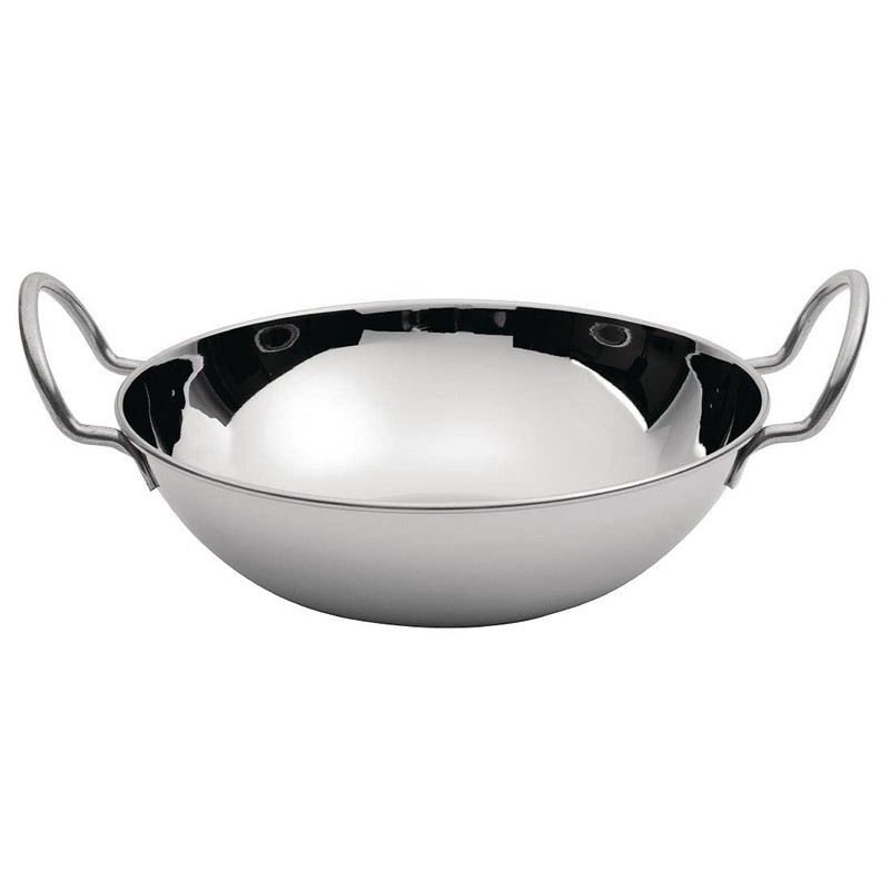 Olympia Stainless Steel Balti Dish, 154 mm Diameter